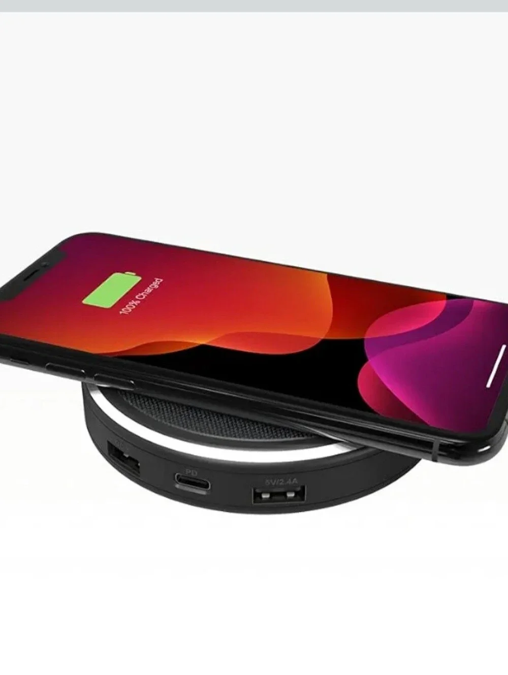 HALO Wireless Hub (Model: HALO-WH) is a versatile, 5-port multi-device charging